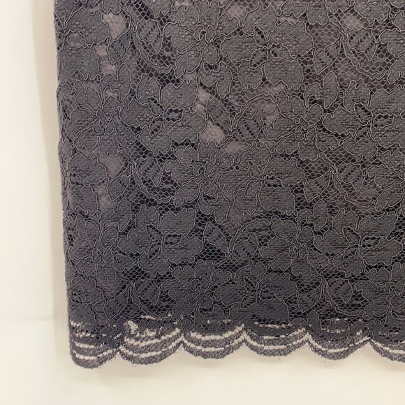 Diane Von Furstenberg Women's Black Lace Overlay Mini Skirt Size 4 - Picture 12 of 14